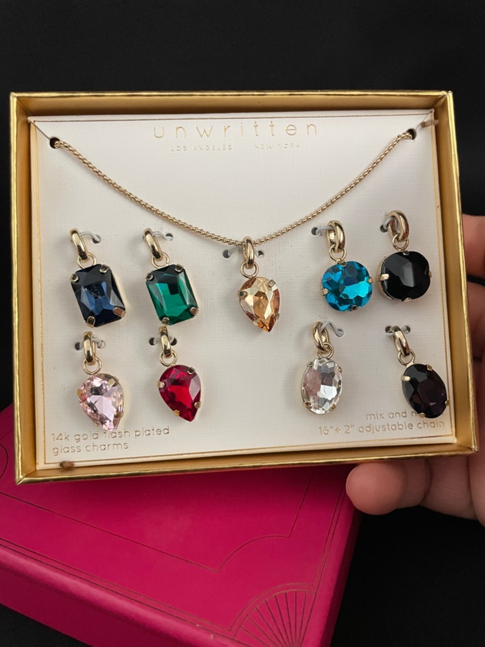 Unwritten Gold-dipped Necklace with Interchangeable Charms New in BOX - Picture 6 of 10